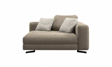 Chaise longue with left armrest sofa фото