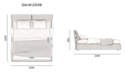 Кровать LIMURA размеры фото 6