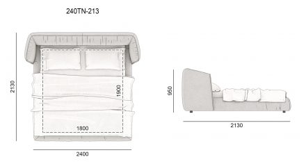 Кровать TOO NIGHT размеры фото 7