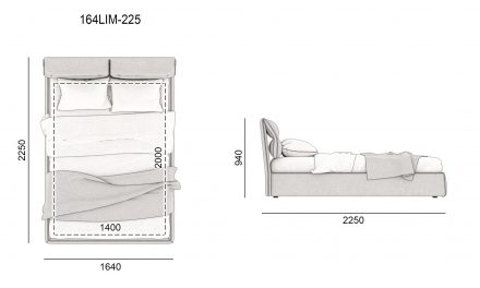 Кровать LIMURA размеры фото 1
