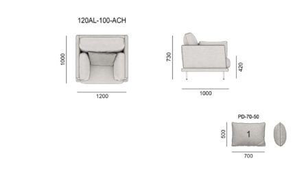 Диван Alfinosa размеры фото 4