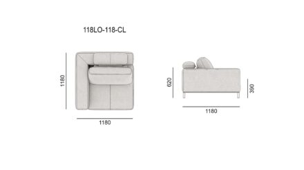 Диван LIVE ON размеры фото 5