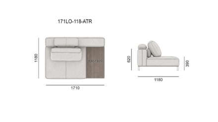 Диван LIVE ON размеры фото 8