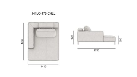 Диван LIVE ON размеры фото 9