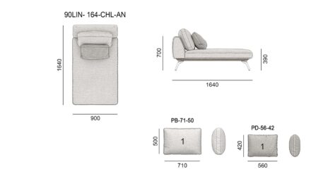 Диван LINDA размеры фото 1