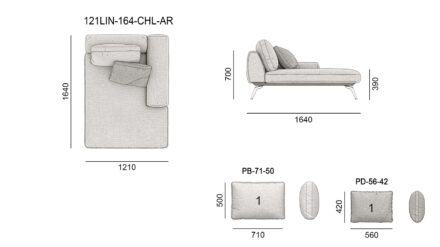 Linda sofa размеры фото 3