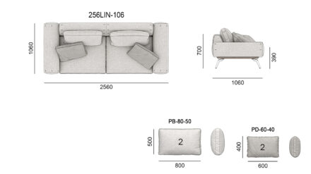 Linda sofa размеры фото 4