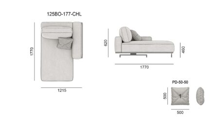 Диван BOTTERA размеры фото 5