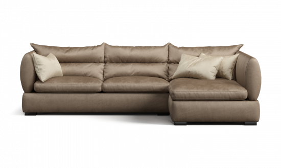 Three-seater sofa with pouf sofa фото