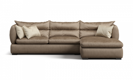 Трехместный диван с передвижным пуфом Parma фото