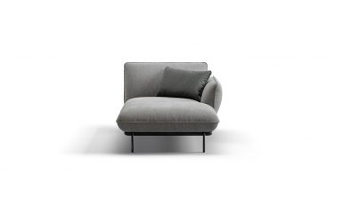 Chaise longue with armrest sofa фото
